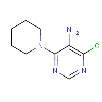 84762-70-9 4-Chloro-6-piperidin-1-yl-pyrimidin-5-ylamine chemical structure