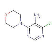 84762-69-6 4-Chloro-6-morpholin-4-yl-pyrimidin-5-ylamine chemical structure