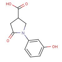 91891-24-6 1-(3-Hydroxy-phenyl)-5-oxo-pyrrolidine-3-carboxylic acid chemical structure