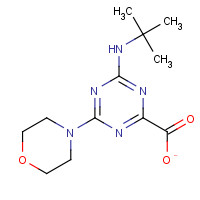 626223-45-8 4-tert-Butylamino-6-morpholin-4-yl-[1,3,5]triazine-2-carboxylic acid chemical structure