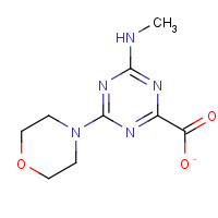 585557-38-6 4-Methylamino-6-morpholin-4-yl-[1,3,5]triazine-2-carboxylic acid chemical structure