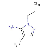 3702-14-5 4-Methyl-2-propyl-2H-pyrazol-3-ylamine chemical structure