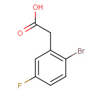 739336-26-6 2-Bromo-5-fluorophenylacetic acid chemical structure