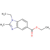 92108-02-6 1-Ethyl-2-methyl-1H-benzoimidazole-5-carboxylic acid ethyl ester chemical structure