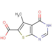 101667-97-4 5-Methyl-4-oxo-3,4-dihydro-thieno-[2,3-d]pyrimidine-6-carboxylic acid chemical structure