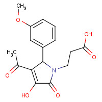 436088-34-5 3-[3-Acetyl-4-hydroxy-2-(3-methoxy-phenyl)-5-oxo-2,5-dihydro-pyrrol-1-yl]-propionic acid chemical structure