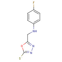 436095-85-1 5-[(4-Fluoro-phenylamino)-methyl]-[1,3,4]oxadiazole-2-thiol chemical structure