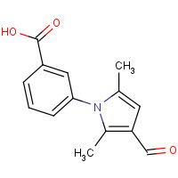 409353-42-0 3-(3-Formyl-2,5-dimethyl-pyrrol-1-yl)-benzoic acid chemical structure