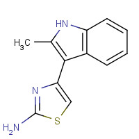 50825-19-9 4-(2-Methyl-1H-indol-3-yl)-thiazol-2-ylamine chemical structure
