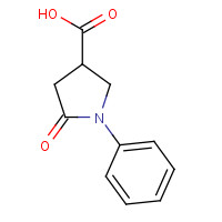 39629-86-2 5-Oxo-1-phenyl-pyrrolidine-3-carboxylic acid chemical structure