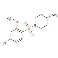 436091-53-1 3-Methoxy-4-(4-methyl-piperidine-1-sulfonyl)-phenylamine chemical structure