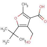 462068-43-5 5-tert-Butyl-4-hydroxymethyl-2-methyl-furan-3-carboxylic acid chemical structure