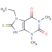 335403-18-4 7-Ethyl-8-mercapto-1,3-dimethyl-3,7-dihydro-purine-2,6-dione chemical structure