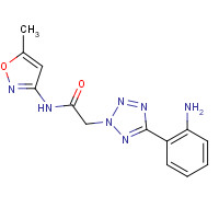 436093-06-0 2-[5-(2-Amino-phenyl)-tetrazol-2-yl]-N-(5-methyl-isoxazol-3-yl)-acetamide chemical structure