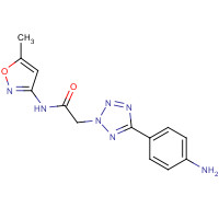 436092-90-9 2-[5-(4-Amino-phenyl)-tetrazol-2-yl]-N-(5-methyl-isoxazol-3-yl)-acetamide chemical structure