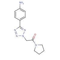 436092-94-3 2-[5-(4-Amino-phenyl)-tetrazol-2-yl]-1-pyrrolidin-1-yl-ethanone chemical structure
