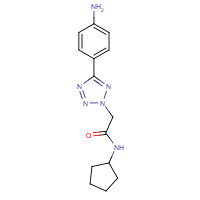 436092-98-7 2-[5-(4-Amino-phenyl)-tetrazol-2-yl]-N-cyclopentyl-acetamide chemical structure