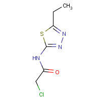 21521-90-4 2-Chloro-N-(5-ethyl-[1,3,4]thiadiazol-2-yl)-acetamide chemical structure