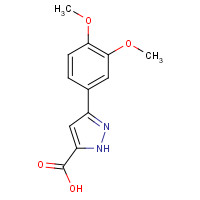 909857-88-1 5-(3,4-Dimethoxy-phenyl)-2H-pyrazole-3-carboxylic acid chemical structure