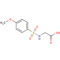 13029-74-8 (4-Methoxy-benzenesulfonylamino)-acetic acid chemical structure