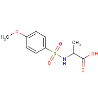 59724-73-1 2-{[(4-Methoxyphenyl)sulfonyl]amino}propanoic acid chemical structure