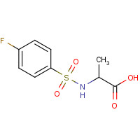 780-97-2 2-{[(4-Fluorophenyl)sulfonyl]amino}propanoic acid chemical structure