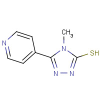 3652-32-2 4-Methyl-5-pyridin-4-yl-4H-[1,2,4]triazole-3-thiol chemical structure
