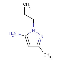 3524-34-3 5-Methyl-2-propyl-2H-pyrazol-3-ylamine chemical structure