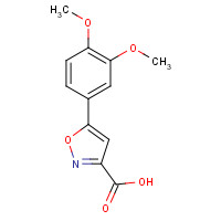 33282-17-6 5-(3,4-Dimethoxy-phenyl)-isoxazole-3-carboxylic acid chemical structure