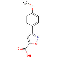 618383-47-4 3-(4-Methoxyphenyl)-5-isoxazolecarboxylic acid chemical structure