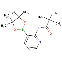 532391-30-3 2,2-Dimethyl-N-[3-(4,4,5,5-tetramethyl-[1,3,2]-dioxaborolan-2-yl)-pyridin-2-yl]-propionamide chemical structure