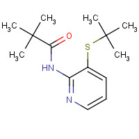551950-44-8 N-(3-tert-Butylsulfanyl-pyridin-2-yl)-2,2-dimethyl-propionamide chemical structure