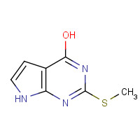 67831-83-8 2-Methylsulfanyl-7H-pyrrolo[2,3-d]pyrimidin-4-ol chemical structure