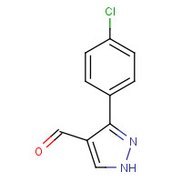 350997-67-0 3-(4-Chlorophenyl)-1H-pyrazole-4-carbaldehyde chemical structure