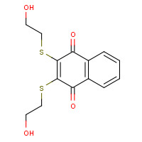 93718-83-3 2,3-Bis(2-hydroxyethylthio)-1,4-naphthalenedione chemical structure