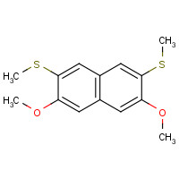 105404-97-5 2,7-Dimethoxy-3,6-bis(methylthio)-naphthalene chemical structure