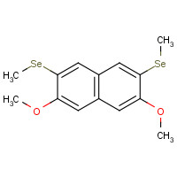 105405-00-3 2,7-Dimethoxy-3,6-bis(methylseleno)-naphthalene chemical structure