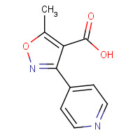 90771-23-6 5-Methyl-3-pyridin-4-yl-isoxazole-4-carboxylic acid chemical structure