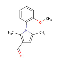 124678-35-9 1-(2-Methoxy-phenyl)-2,5-dimethyl-1H-pyrrole-3-carbaldehyde chemical structure