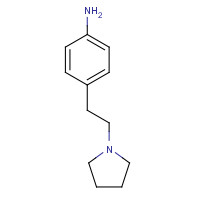 168897-20-9 4-(2-Pyrrolidin-1-yl-ethyl)-phenylamine chemical structure