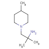 690632-11-2 1,1-Dimethyl-2-(4-methyl-piperidin-1-yl)-ethylamine chemical structure