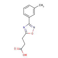 94192-16-2 3-(3-m-Tolyl-[1,2,4]oxadiazol-5-yl)-propionic acid chemical structure
