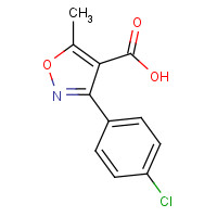 91182-87-5 3-(4-Chloro-phenyl)-5-methyl-isoxazole-4-carboxylic acid chemical structure