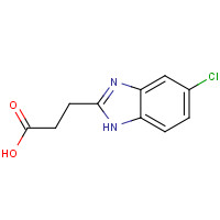 82138-56-5 3-(6-Chloro-1H-benzoimidazol-2-yl)-propionic acid chemical structure
