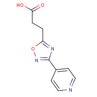 328083-96-1 3-(3-Pyridin-4-yl-[1,2,4]oxadiazol-5-yl)-propionic acid chemical structure