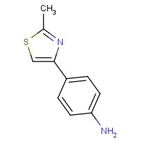 25021-49-2 4-(2-Methyl-thiazol-4-yl)-phenylamine chemical structure