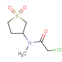 7365-23-3 2-Chloro-N-(1,1-dioxo-tetrahydro-1lambda*6*-thiophen-3-yl)-N-methyl-acetamide chemical structure