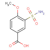 20532-06-3 4-Methoxy-3-sulfamoyl-benzoic acid chemical structure