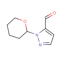 957483-88-4 2-(Tetrahydro-pyran-2-yl)-2H-pyrazole-3-carbaldehyde chemical structure