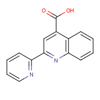 57882-27-6 2-Pyridin-2-yl-quinoline-4-carboxylic acid chemical structure